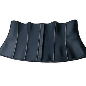 Corset Story  Black Brocade Overbust Waist Trainer Boned Size 40in